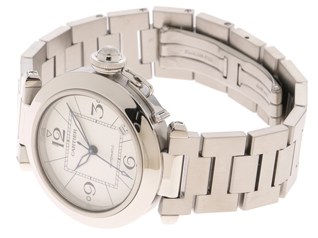 Cartier　カルティエ　パシャＣ　メンズ腕時計　ホワイト文字盤　SS　自動巻き　W31074M7【431】2148103901843