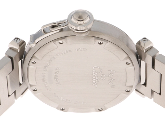 Cartier　カルティエ　パシャＣ　メンズ腕時計　ホワイト文字盤　SS　自動巻き　W31074M7【431】2148103901843