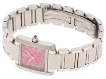 Cartier　カルティエ　タンクフランセーズSM　W51030Q3　2006年クリスマス限定モデル　ステンレススチール　ラズベリー文字盤　クォーツ　レデイーズ　腕時計　C