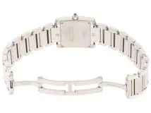 Cartier　カルティエ　タンクフランセーズSM　W51030Q3　2006年クリスマス限定モデル　ステンレススチール　ラズベリー文字盤　クォーツ　レデイーズ　腕時計　C