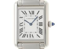 Cartier　　カルティエ 　　タンク 　　マスト LM　　ステンレス　　シルバー文字盤　　クォーツ　　WSTA0052　　【436】　　2148103902116