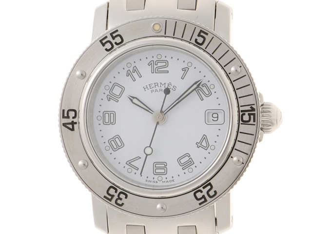 Hermès エルメス クリッパーダイバー CL5.210 クォーツ ホワイト