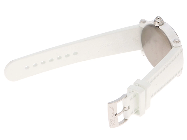 Chopard ショパール ハッピースポーツ ハッピーセラミック 28/8507 セラミック/ステンレススチール ラバーベルト ピンクムービング3Pダイヤモンド文字盤 クォーツ 300本限定 【460】2148103902253