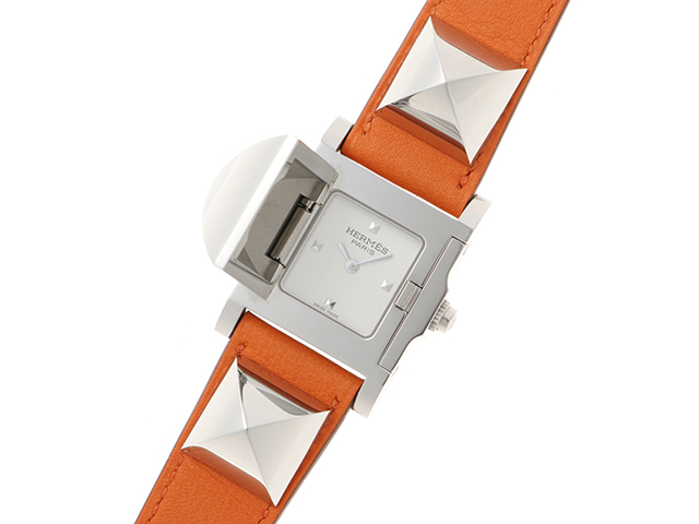 HERMES エルメス 時計 メドール ME3.210 シルバー文字盤