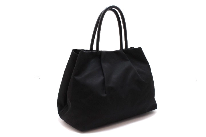 PRADA プラダ リボントートバッグ ブラック ナイロン/レザー 【431】2148103903168