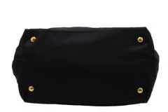 PRADA プラダ リボントートバッグ ブラック ナイロン/レザー 【431】2148103903168