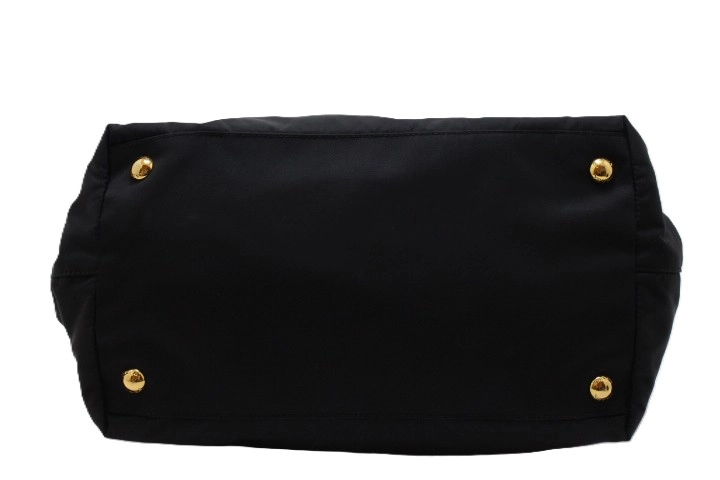 PRADA プラダ リボントートバッグ ブラック ナイロン/レザー 【431】2148103903168