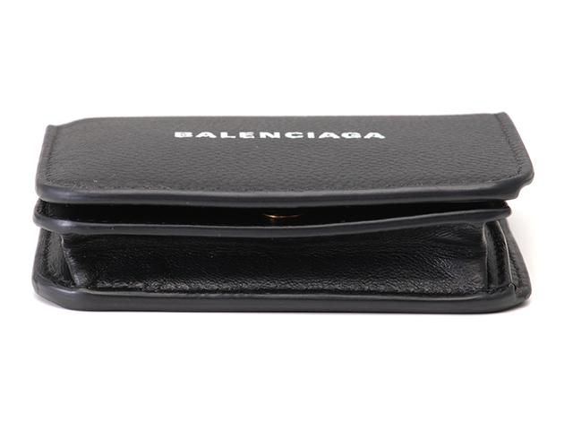 バレンシアガ折財布 ブラック お札入れ小銭入れカード入れ BALENCIAGA BALENCIAGA バレンシアガ コインケース カードケース ミニ財布