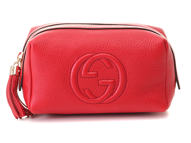 GUCCI グッチ ソーホー インターロッキングG タッセル付ポーチ