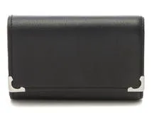 Cartier 6-Key Case with Key Ring, Black Leather [472] RKT の購入