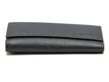 PRADA プラダ 6連キーケース ネイビー サフィアーノ 2PG222