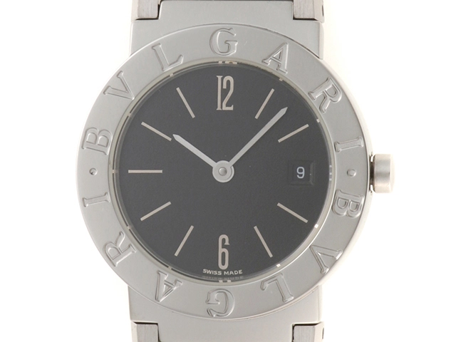 BVLGARI ブルガリ ブルガリブルガリ BB26SS ブラック文字盤 SS