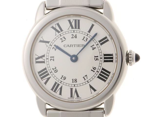 Cartier カルティエ 時計 ロンドソロSM W6701004 シルバー文字盤 ステンレススチール クォーツ レディース