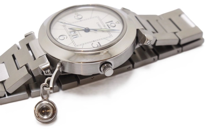 Cartier カルティエ パシャC ビッグデイト W31055M7 SS ステンレススチール ホワイト文字盤 オートマチック 【460】2148103903892