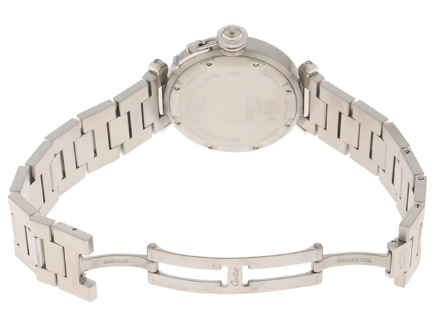 Cartier カルティエ パシャC ビッグデイト W31055M7 SS ステンレススチール ホワイト文字盤 オートマチック 【460】2148103903892