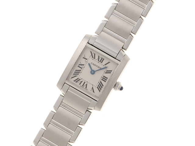 Cartier カルティエ タンクフランセーズ SM W51008Q3 ホワイトローマ SS ステンレススチール クォーツ 【460】2148103903991