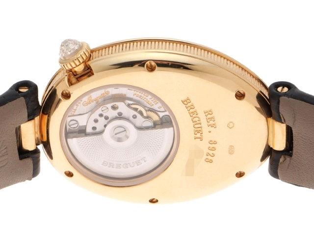 BREGUET ブレゲ 腕時計 2008正規品 クイーン･オブ･ネイプルズ 8928BA/8D/844/DD0D K18イエローゴールド/アリゲーター ダイヤモンドシェル 自動巻き【472】SJ