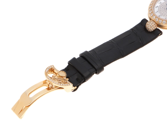 BREGUET ブレゲ 腕時計 2008正規品 クイーン･オブ･ネイプルズ 8928BA/8D/844/DD0D K18イエローゴールド/アリゲーター ダイヤモンドシェル 自動巻き【472】SJ