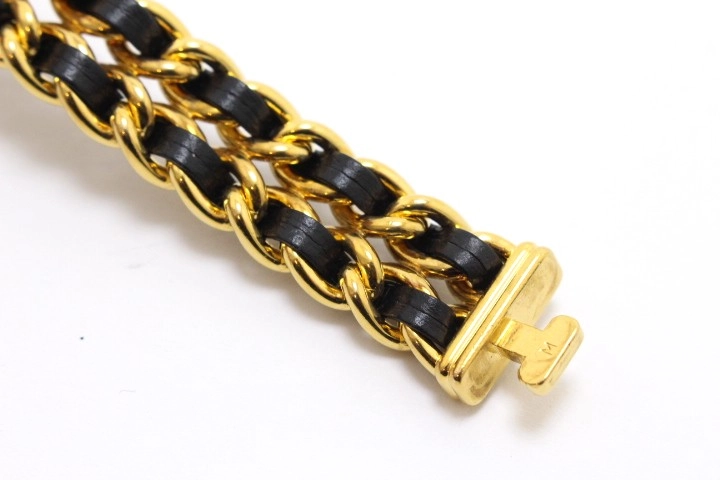 CHANEL シャネル プルミエールM H0001 GP/レザー ブラック文字盤 クォーツ【460】2148103904066