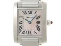 Cartier カルティエ 腕時計 タンクフランセーズSM ピンクシェル SS W51028Q3 クォーツ レディース 2148103904196 【200】