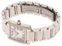 Cartier カルティエ 腕時計 タンクフランセーズSM ピンクシェル SS W51028Q3 クォーツ レディース 2148103904196 【200】