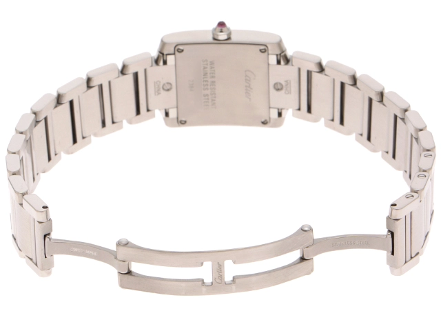 Cartier カルティエ 腕時計 タンクフランセーズSM ピンクシェル SS W51028Q3 クォーツ レディース 2148103904196 【200】