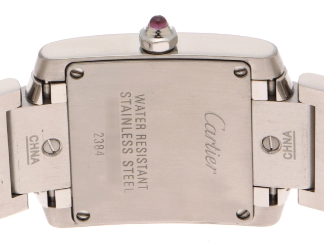 Cartier カルティエ 腕時計 タンクフランセーズSM ピンクシェル SS W51028Q3 クォーツ レディース 2148103904196 【200】