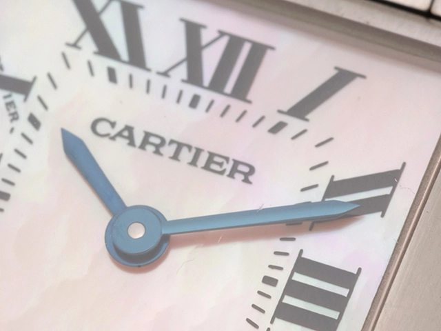Cartier カルティエ 腕時計 タンクフランセーズSM ピンクシェル SS W51028Q3 クォーツ レディース 2148103904196 【200】