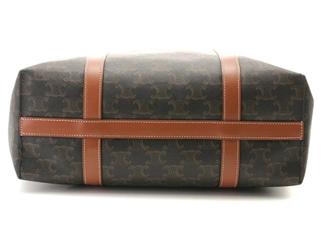 CELINE　セリーヌ　トリオンフ　ミュージアムバッグ　194542　 PVC/レザー　タン(ブラウン)　トートバッグ　2148103904547【207】