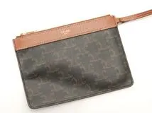 CELINE　セリーヌ　トリオンフ　ミュージアムバッグ　194542　 PVC/レザー　タン(ブラウン)　トートバッグ　2148103904547【207】