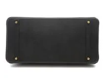 に*む様 HERMES ゴールド ブラック オープンリング 箱付き HERMES