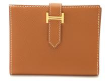 HERMES　エルメス　財布　ベアン　コンパクト　ゴールド/GP金具　ヴォーエプソン　A刻印【431】2148103905032