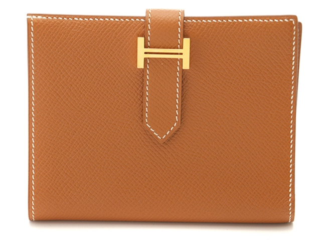 HERMES エルメス 財布 ベアン コンパクト ゴールド/GP金具 ヴォー