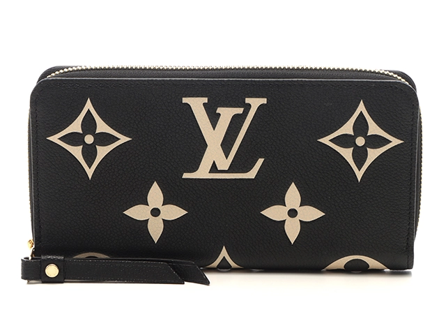 アンプラント ブラック ジッピーウォレット VUITTON ヴィトン 長財布 黒