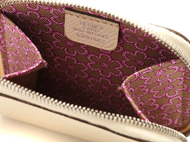 HERMES エルメス アザップ シルクイン コインケース ナタ／SV 【472