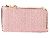 ⭐️希少 ロエベ アナグラム コインケース ピンク レザー ラウンドジップ LOEWE ロエベ アナグラム フラグメントケース ピンク レザー