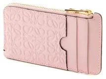 ⭐️希少 ロエベ アナグラム コインケース ピンク レザー ラウンドジップ LOEWE ロエベ アナグラム フラグメントケース ピンク レザー