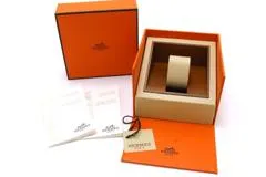 HERMES エルメス ロケ バングルウォッチ LO1.201 GP/七宝 ゴールド文字盤 クォーツ 【460】2148103905605