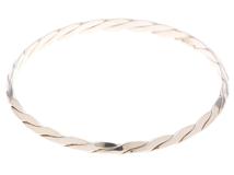 TIFFANY＆CO　ティファニー　ナイフエッジツイスト　バングル　ブレスレット　シルバー/16.5g　2148103905797　【437】