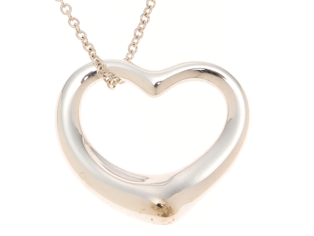 TIFFANY＆CO ティファニー オープンハート ネックレス シルバー/10.4g