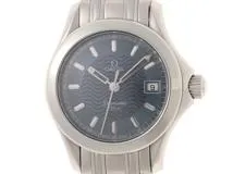 OMEGA オメガ シーマスター120m ステンレス ブルー色文字盤 電池時計