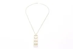 TIFFANY&CO ティファニー トリプルハートプレートネックレス 925 SV  