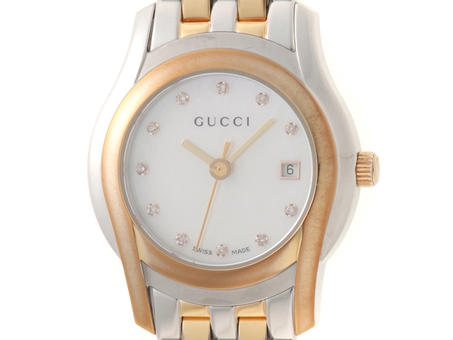 GUCCI✨腕時計　時計　5500L グッチ　シェル文字盤 GUCCI グッチ 時計 5500L レディース クォーツ シェル文字盤