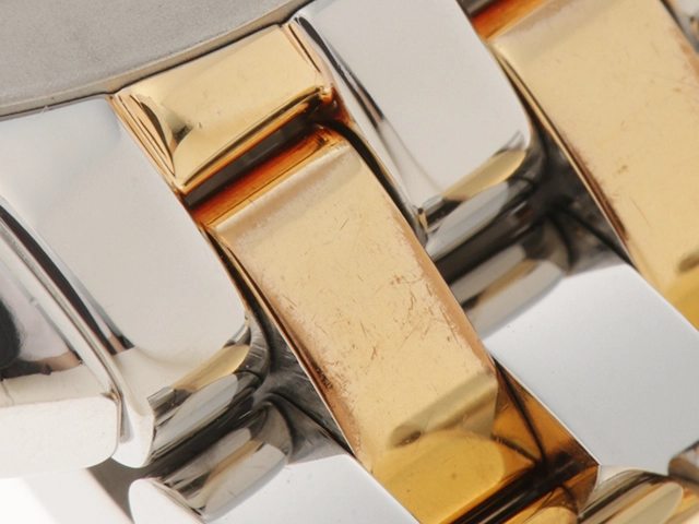 GUCCI　グッチ　Gクラス　5500L　シェル文字盤　11Pダイヤモンド　ステンレススチール/GP　　クオーツ　レディース時計　2148103906350【207】