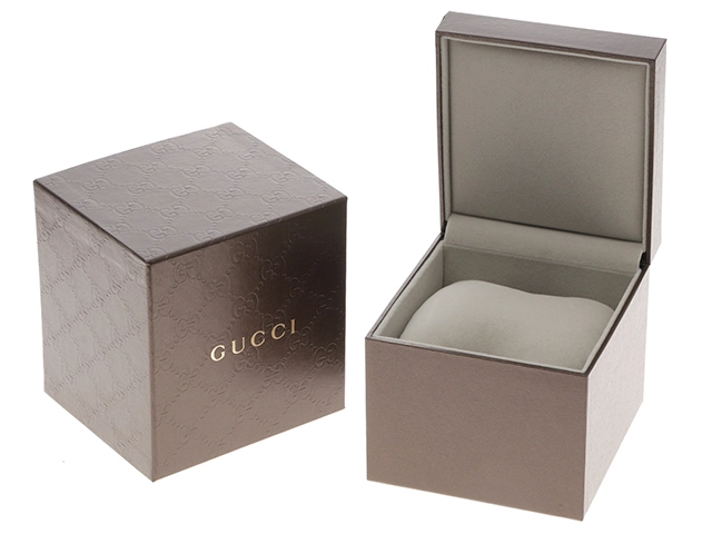 GUCCI　グッチ　Gクラス　5500L　シェル文字盤　11Pダイヤモンド　ステンレススチール/GP　　クオーツ　レディース時計　2148103906350【207】