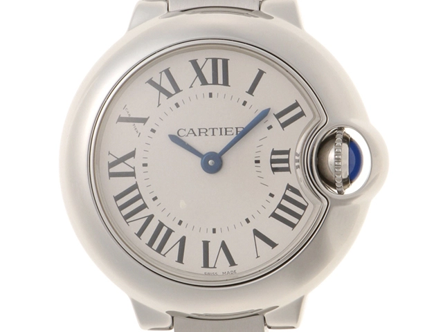 CARTIER カルティエ バロンブルー クォーツ レディースW69010Z4 Cartier カルティエ 時計 バロンブルーSM W69010Z4 シルバー文字