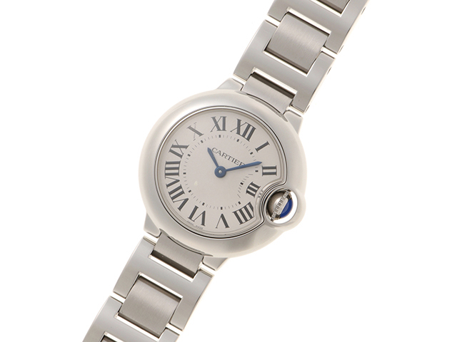 Cartier カルティエ 時計 バロンブルーSM W69010Z4 シルバー文字