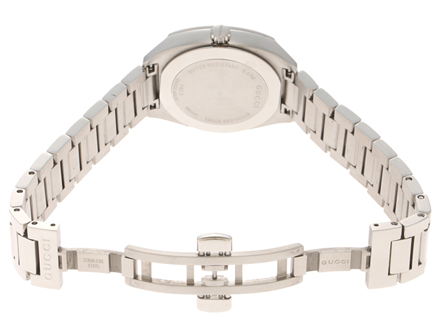 GUCCI グッチ GG2570 142.5/YA142503 ステンレス 12Pダイヤモンド 男性  