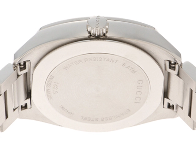GUCCI　グッチ　GG2570　142.5/YA142503　ステンレス　12Pダイヤモンド　男性用クオーツ時計【473】