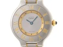 CARTIER　カルティエ　マスト21SM　　クォーツ　レディース　シルバー文字盤　W10073R6【431】2148103906954